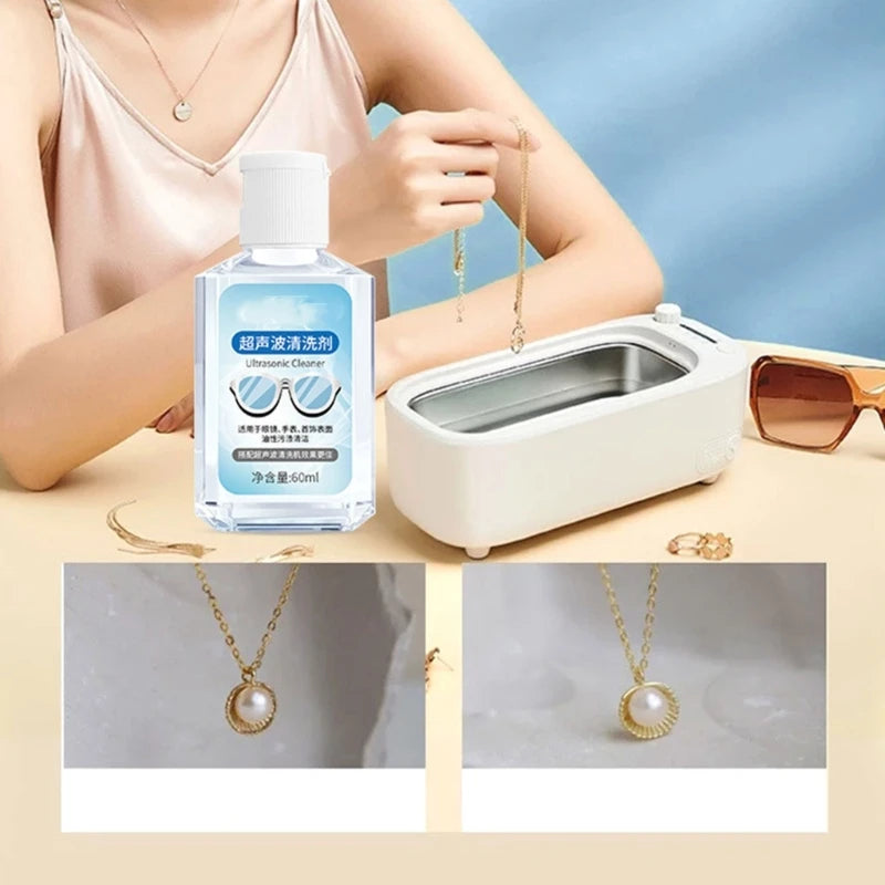 Watch Rings Cleaner Liquid Cleaning Solution for Ultrasonic Cleaner Machine 60ml