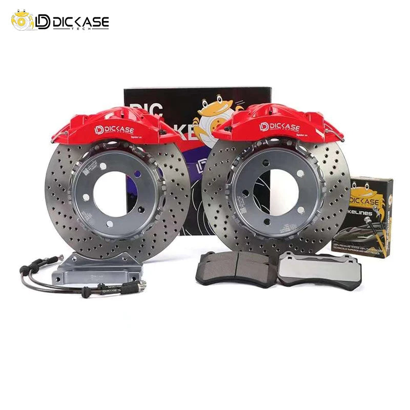 Dicase High Performance 6 Pot Big Brake Caliper Kit with High Carbon Alloy Disc Rotor for Ford Focus St 225 Mk2