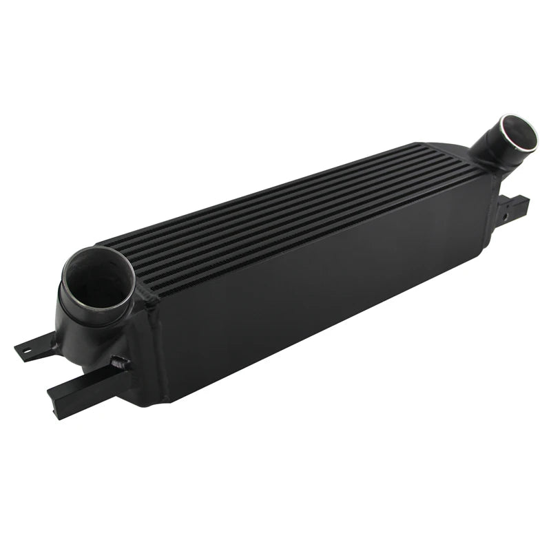 Intercooler Performance Front Upgrade Fits for Ford Mustang 2.3L EcoBoost 2015-2020 Black/Silver Bar&Plate