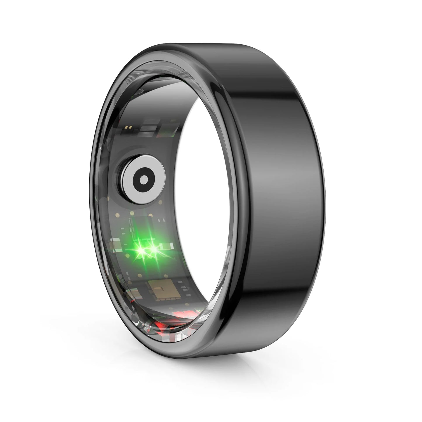 Smart Ring Military Grade Titanium Steel Shell Health Monitoring IP68 & 3ATM Waterproof Multisport Mode