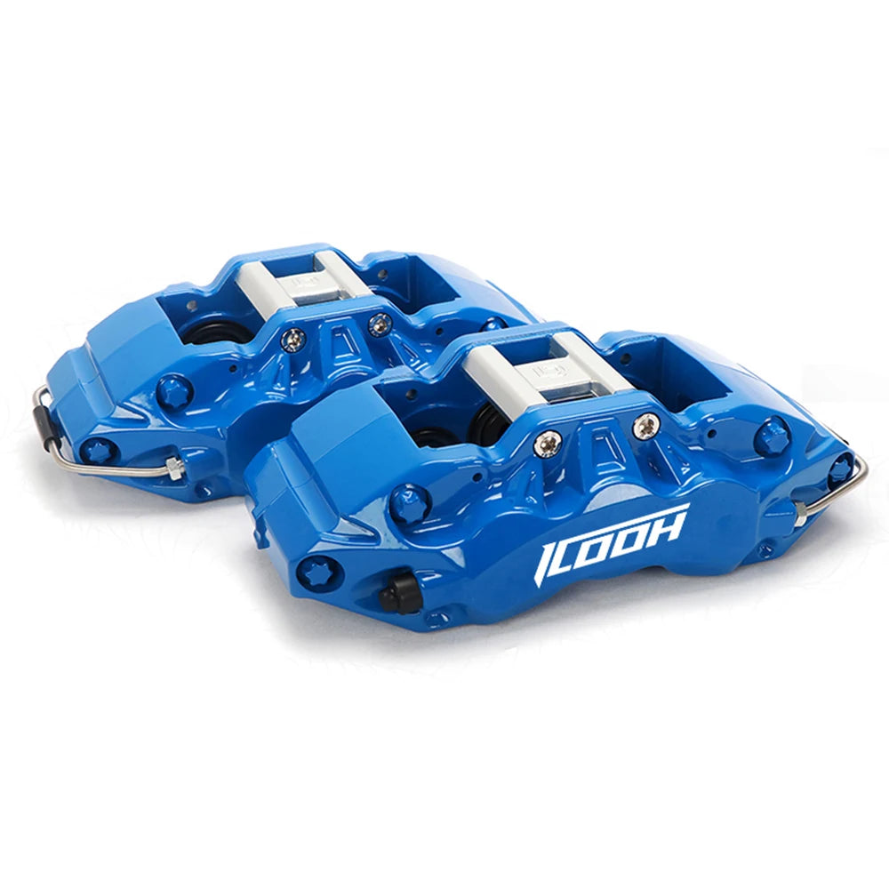 ICOOH Aluminum Alloy 4/6 Pot Front/Rear Brake Caliper Kits with Brake Disc Rotor Auto Parts for Ford Focus