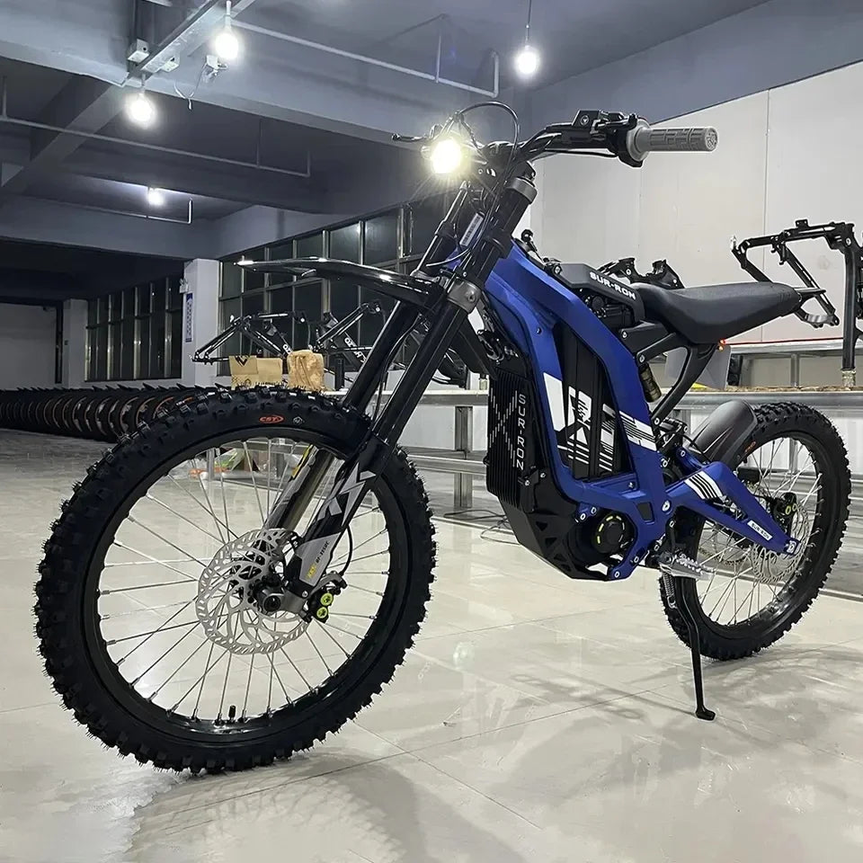 2024 Electric Dirt Bike 60V 6000w Powerful Mid Drive Electric Bicycle E Dirt Bike 40AH Light Bee X Ebike Electric Motorcycle