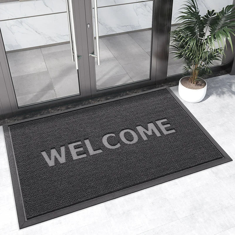 Front Door Mat Outdoor Home Entrance For Welcome Heavy Duty Outside Door Mats Indoor Outdoor Rug Black Outdoor Doormat Patio Mat