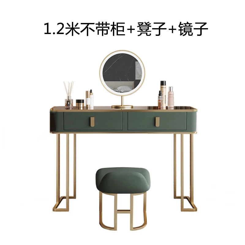 Ornaments Luxury Dressing Table Nordic Vanity Apartment Chairs Organizer Dressers Cabinet Container Storage Tocador Decoration