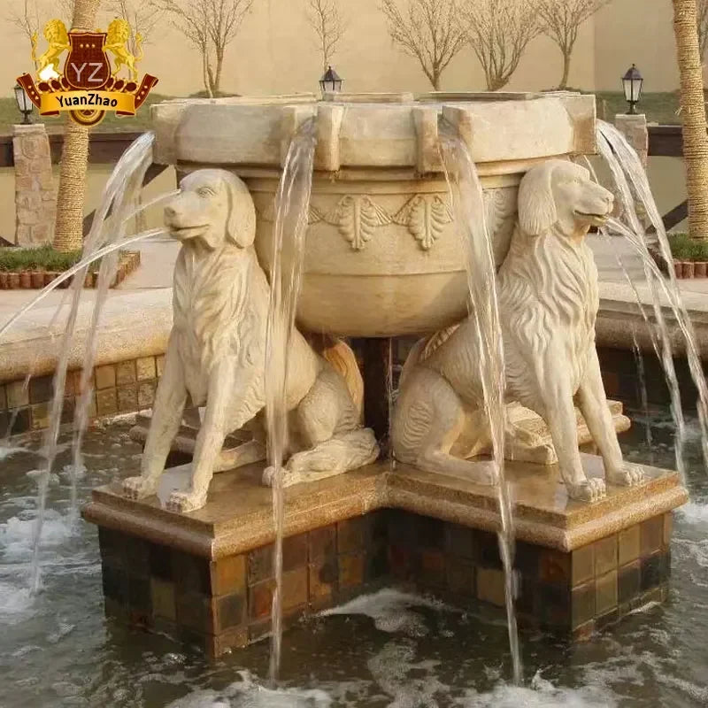 Garden Stone Craft Waterfall Fountain Antique Marble Stone Wall Water Fountain