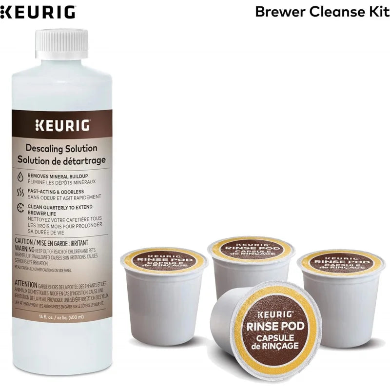 Keurig K155 Office Pro Single Cup Commercial K-Cup Pod Coffee Maker & Brewer Cleanse Kit For Maintenance Includes Descaling