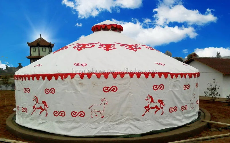 waterproof camping tourist mongolian aluminum bamboo yurt tent