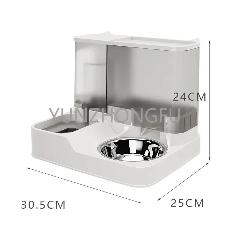 dual bowl automatic drinking water feeder