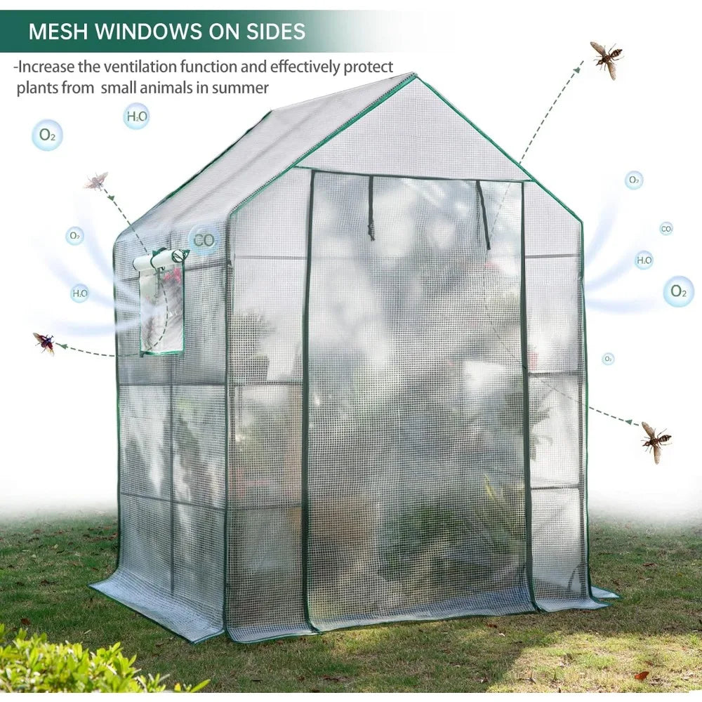 Greenhouse for Outdoor White for Garden Plants That Need to Be Frost Protected and Kept Away From Pests Buildings Supplies Home