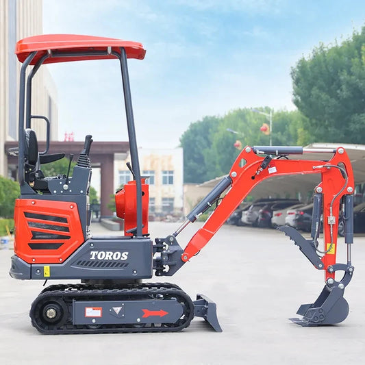 1200kg Multifunctional Mini Excavator Manufacturer Farm Household Hydraulic Crawler Micro Digger Price Compact Bagger