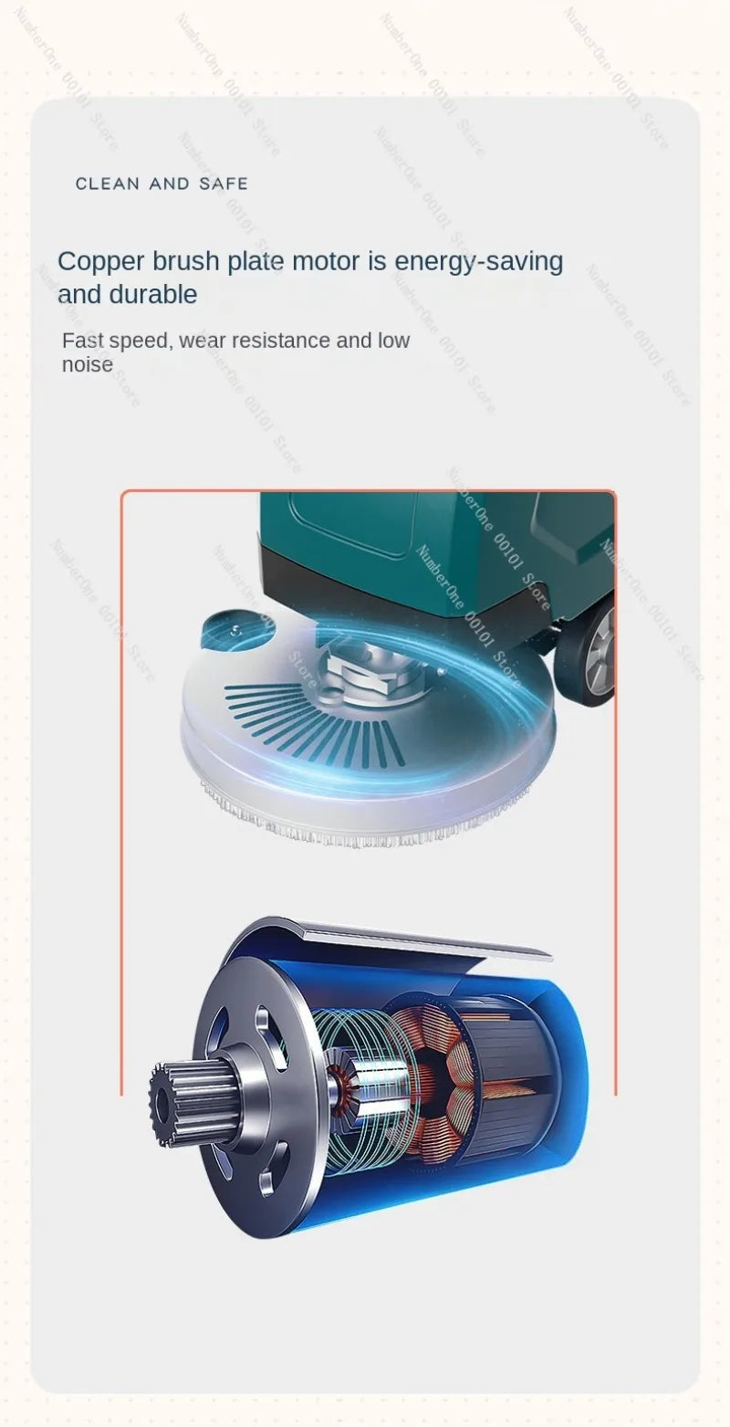 Washing Machine Commercial Industrial Workshop Mopping Machine Shopping Mall Factory Electric Hand Push Suction