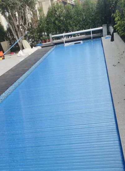 Waterproof automatic  polycarbonate 4mx10m customized pool cover factory directly sell