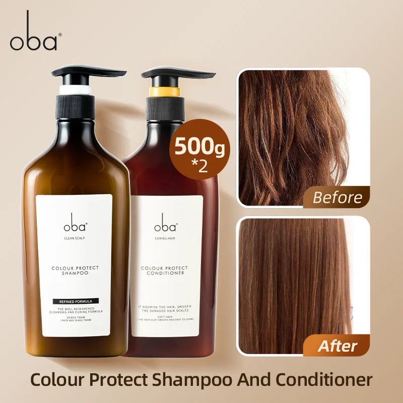 Oba Salon Perm Repair Shampoo & Conditioner Sets Dyeing Damage Hair Care Gloss intense nourishing Shampoo Quality Produc