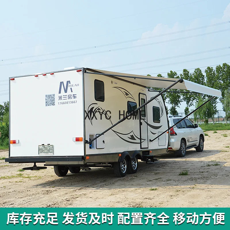 Outdoor Camper Trailer, RV, RV, Mobile Cabin Towing Camper, License Plated And Road-worthy