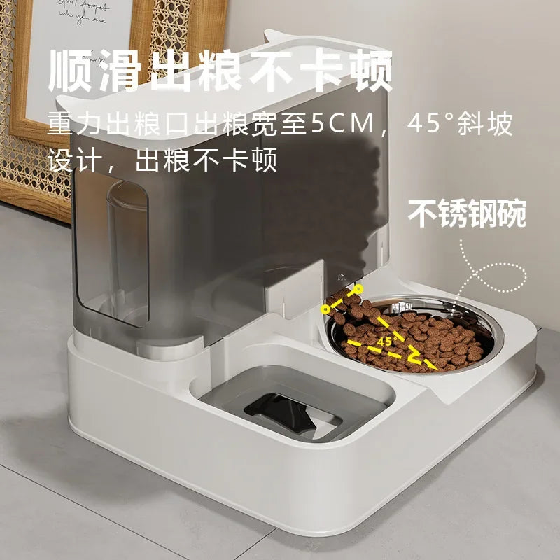 automatic drinking water feeder integrated dog and cat drinking basin cat bowl food dog basin pet supplies
