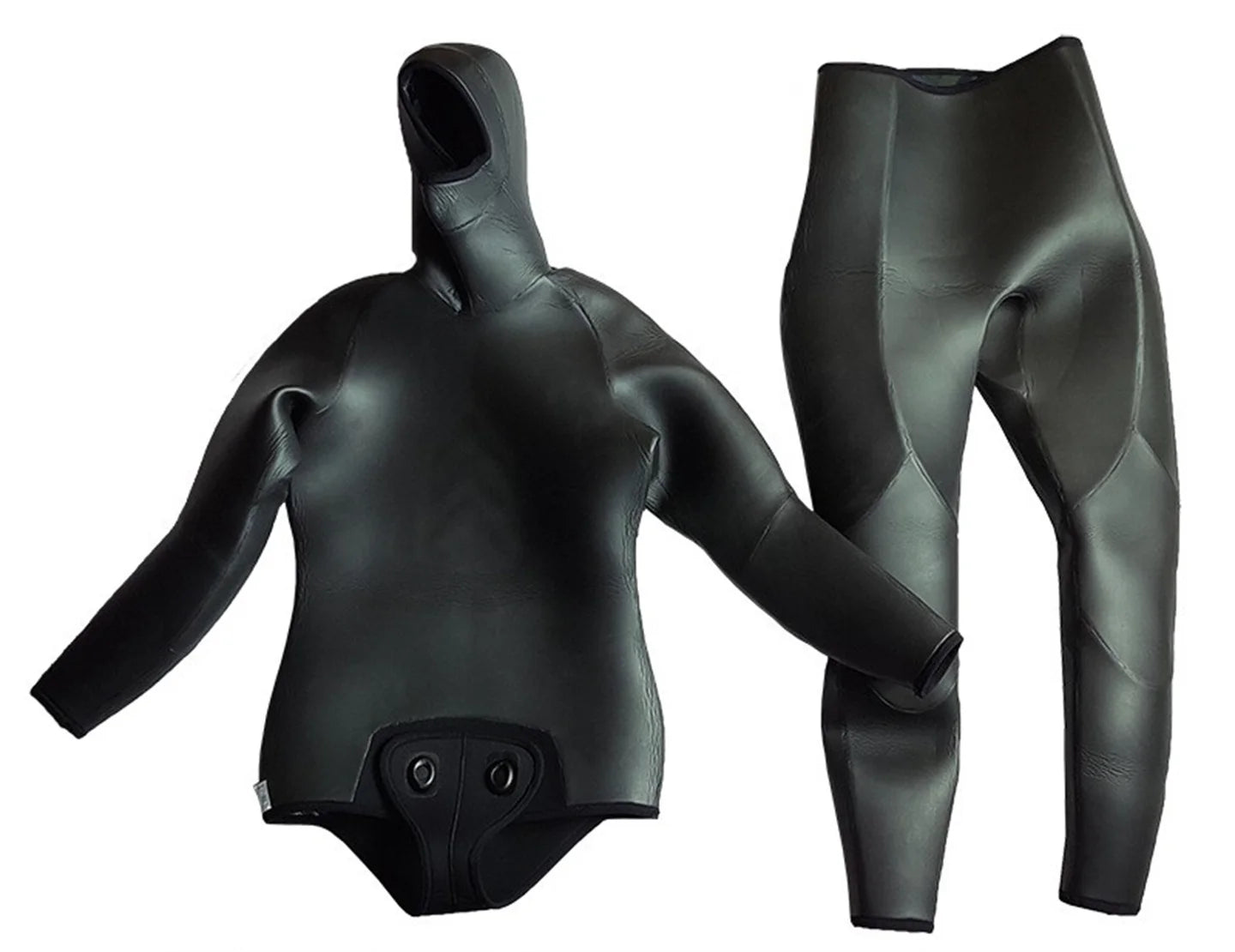 3.5MM Neoprene Leather Lining Camouflage Scuba Spearfishing Wetsuit Men 2 Pieces Separate Set Diving Suit Deepwater Swimsuit