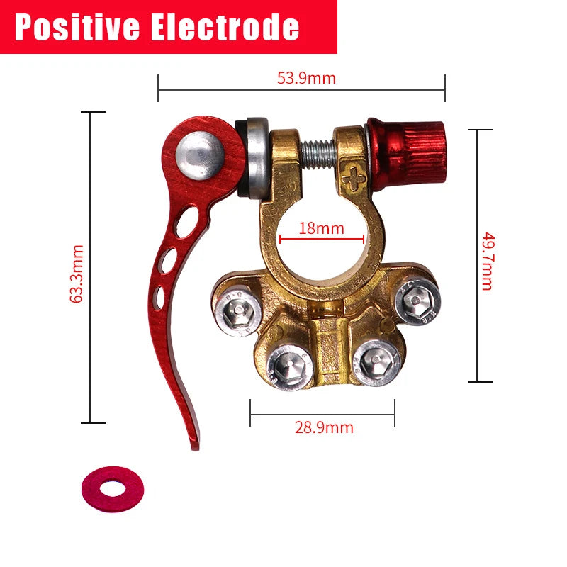 12V 24V Automotive Car Top Post Battery Terminals Wire Cable Clamp Terminal Connectors Quick Disconnect Auto Cables