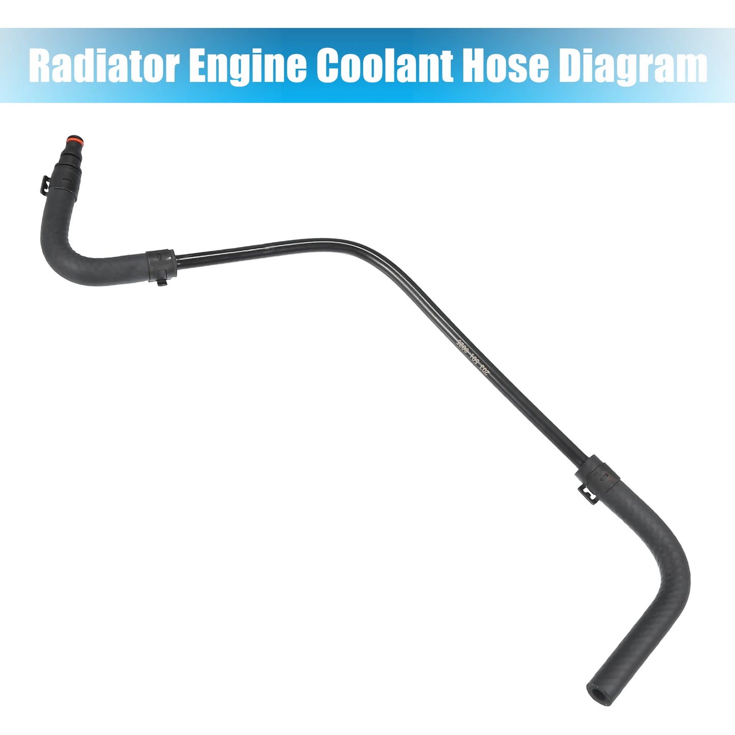 UXCELL Radiator Engine Coolant Hose for Mercedes-Benz C 230 1.8L L4 - Gas 2003-2005 No.A2035010025