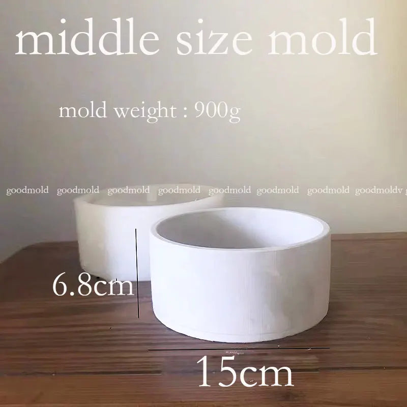 20cm Silicone Concrete Planter Mold Molds for Cement Plant pot Large Garden Planters Mold Home Decor Tools