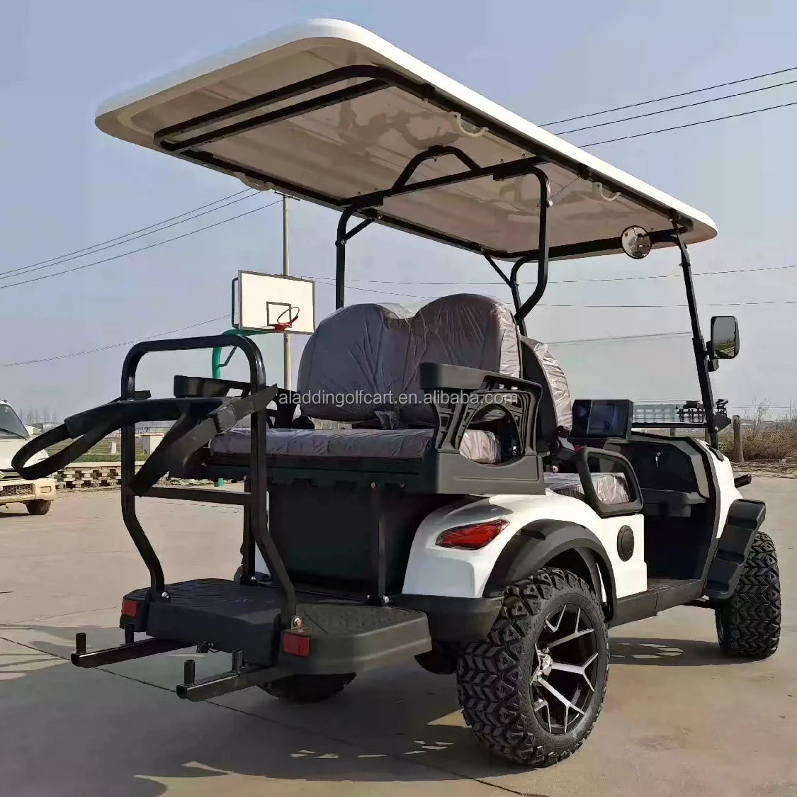 Offroad Golf Cart With Trailer License Vehicles Trolley Glide Golf Buggy 48V Electric Lithium Battery Golf Car