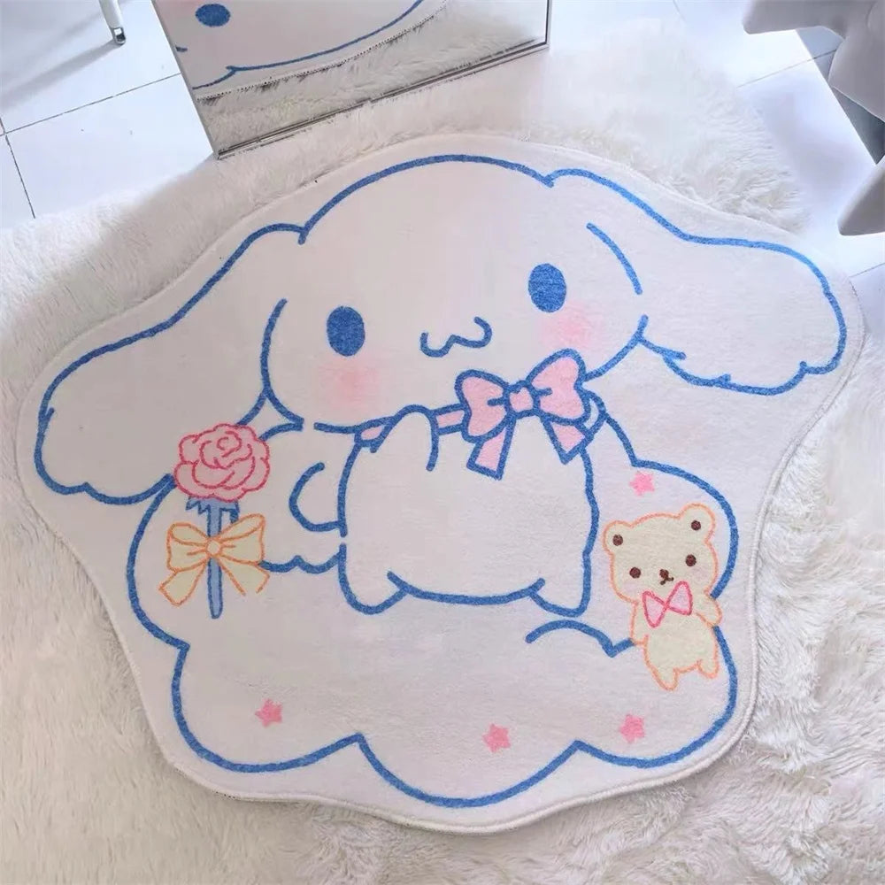 Sanrio My Melody Cinnamoroll kids Cartoon Bedroom Carpet Kawaii Home Soft Fur Rugs Children Girls Gifts Living Room Bathroom Mat