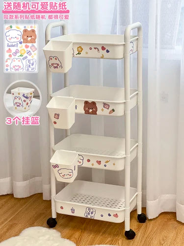 Laundry Tool Salon Trolley Cart Storage Wheels Housekeeping Rolling Cart Mobile Kitchen Mini Candy Wyspy Kuchenne Furniture SQC