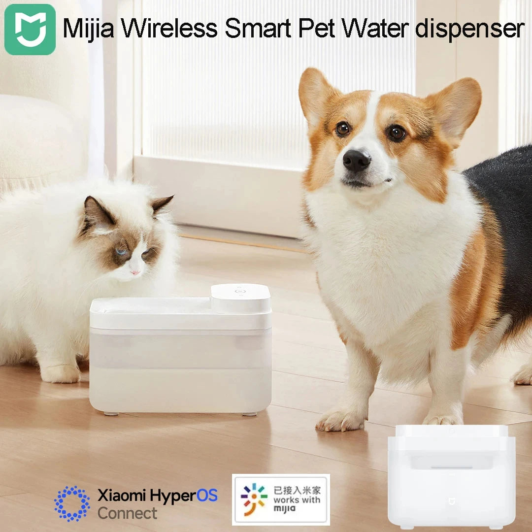 Mijia Wireless Smart Pet Water Drinking Dispenser Fountain Dog Cat Automatic Pet Mute Drink Feeder Bowl Works with Mijia APP