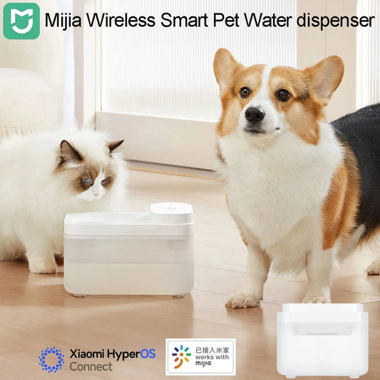 Mijia Wireless Smart Pet Water Drinking Dispenser Fountain Dog Cat Automatic Pet Mute Drink Feeder Bowl Works with Mijia APP