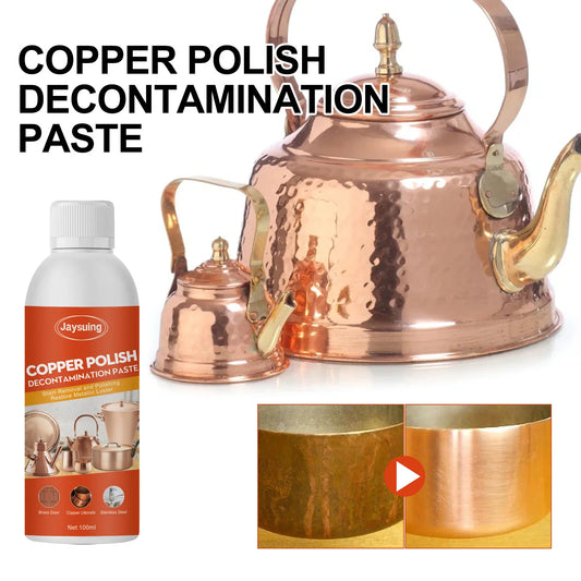 100ML Powerful Metal Polish Cleaner Remover Stains and Oxidation for Metal Cookware Copper Product Household Cleaning Utensils