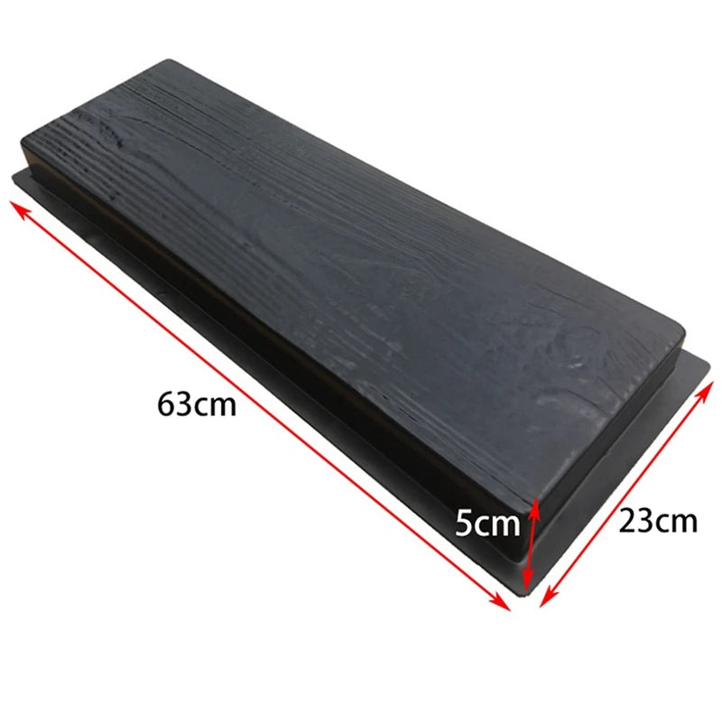 5X Imitation Wood Grain DIY Path Maker Paving Cement Brick Mold Stepping Pavement Road Concrete Mould