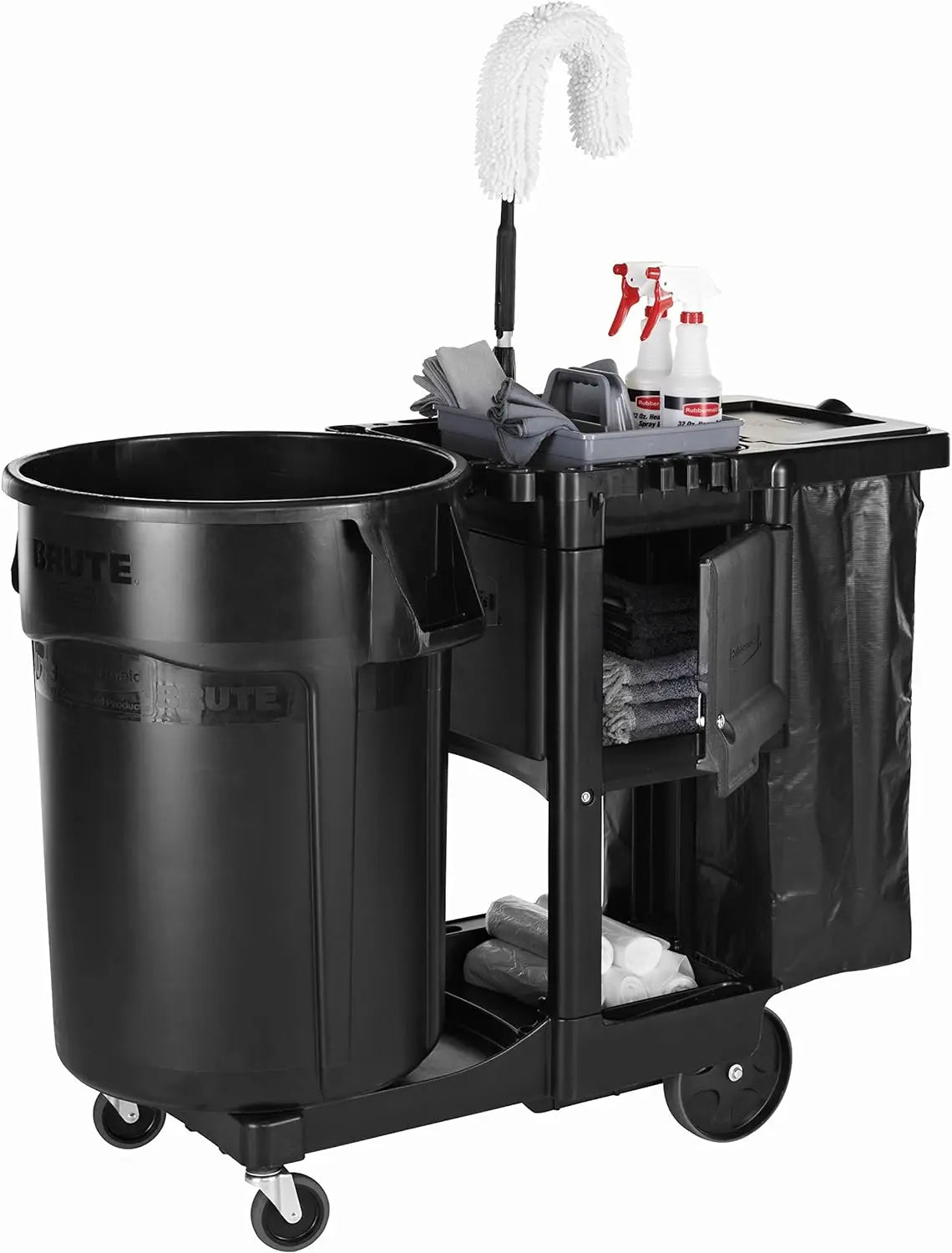 Products-1861430, Executive Series Janitorial and Housekeeping Cleaning Cart with Locking Cabinet, Wheeled