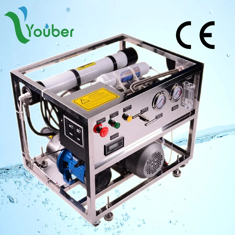 1000L/day Portable Seawater Desalinator for floating house drink water outdoor seawater desalination machine for boat watermaker