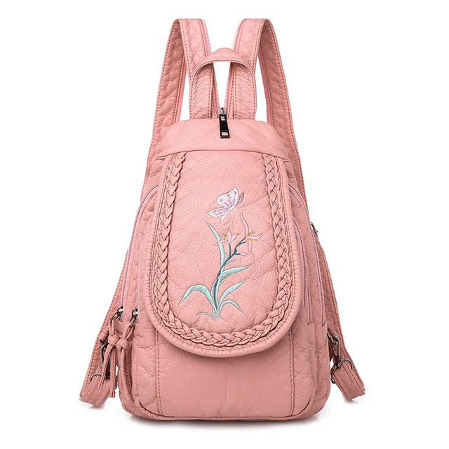 Summer Style Back Pack Ladies Leather Backpack 3 In 1 Women Bagpack Small Travel Backpack for Teenage Girls Sac A Dos Mochila