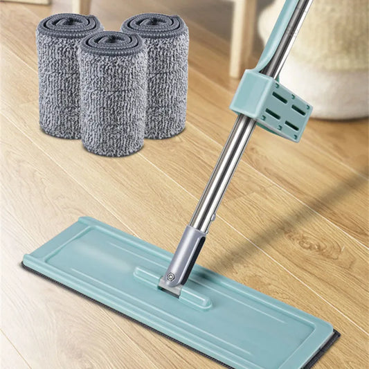 Squeeze Wring Mop Wash for Floor Tile Cleaning Tool Lazy Wiper Kitchen Wet Help Wonderlife  Sliding Type Trapeadores De Pisos