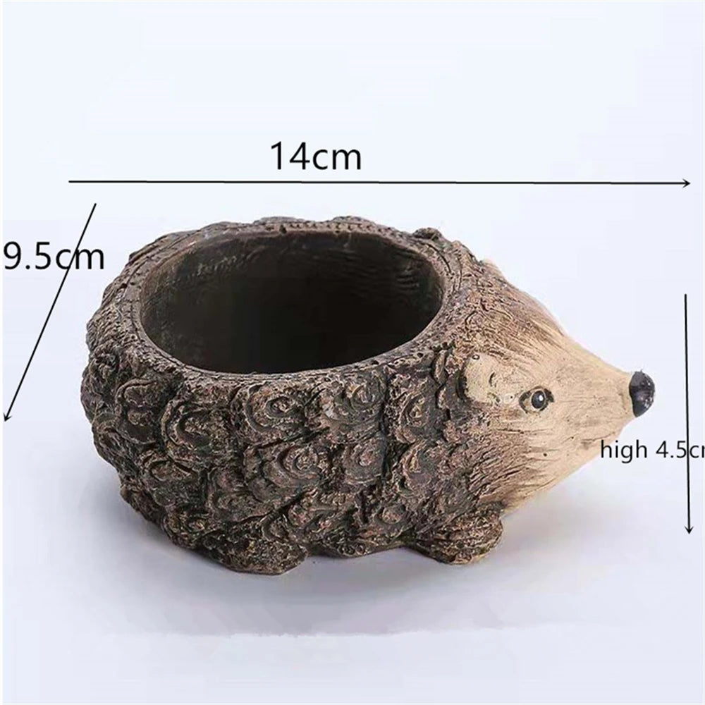 Cement Animal Planter Making Mould 3D Concrete Flower Pot Vase Silicone Molds DIY Home Garden Decoration Resin Craft