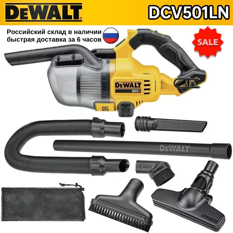 DeWalt Cordless Vacuum DCV501LN Industrial Construction Dry Household Hand Vacuum cleaner 20V Rechargeable Lithium Power Tools