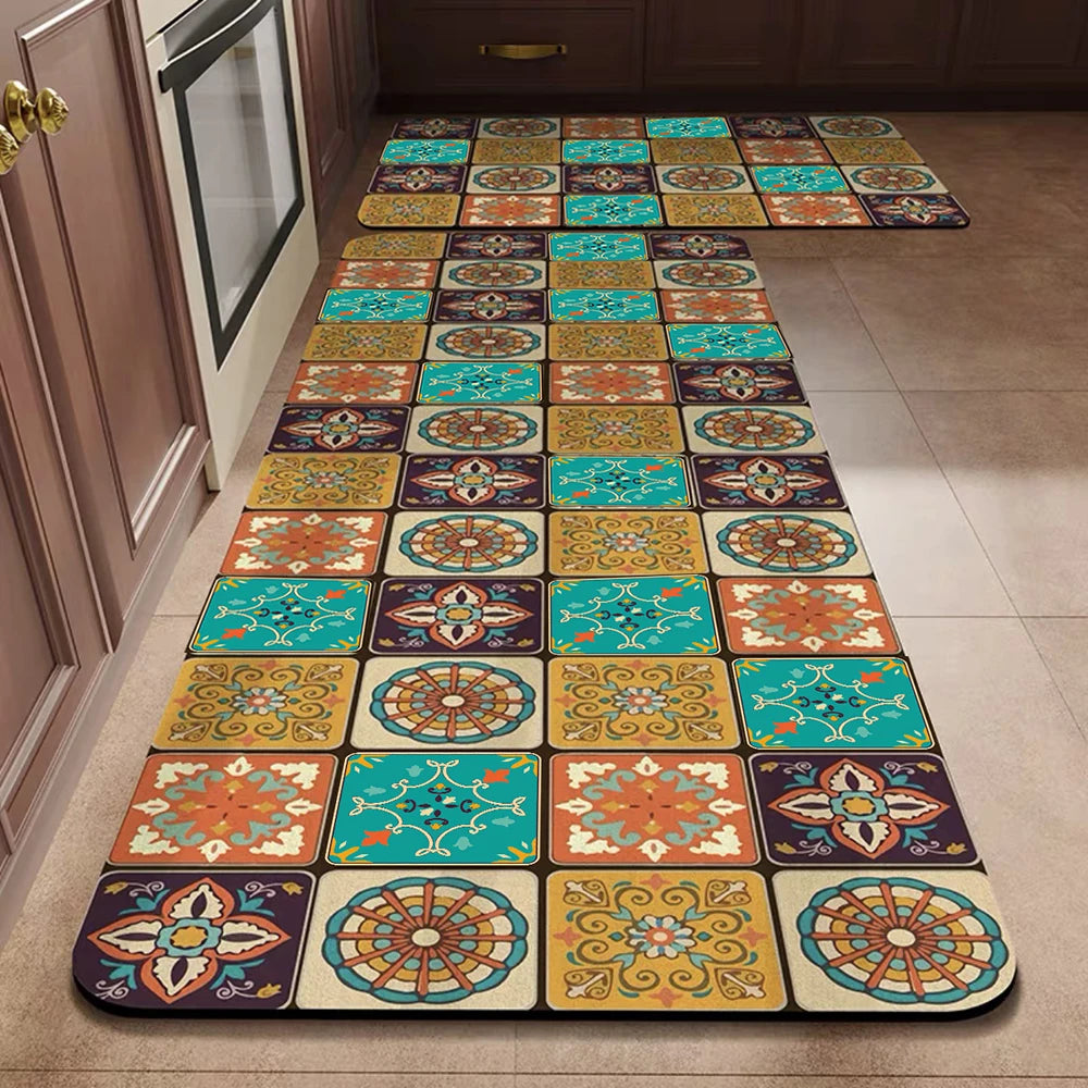 Non-slip Kitchen Carpets for Living Room Long Area Rug Kitchen Floor M0at Carpets Entrance Door Mat Home Decor Alfombra Tapis