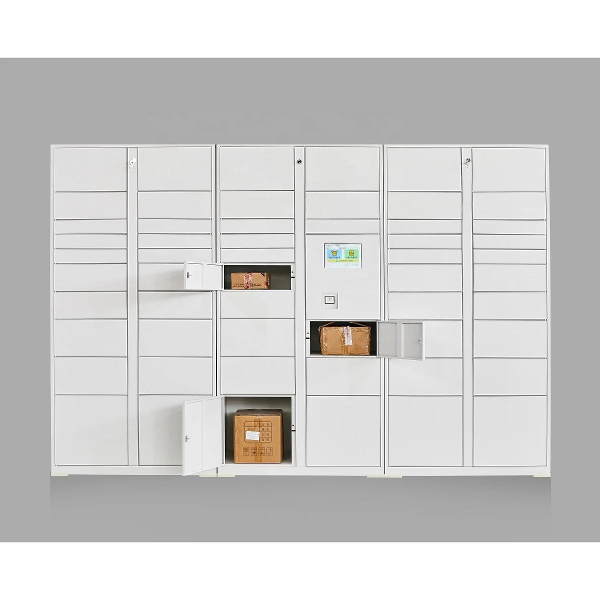 Steel Smart Storage Locker, Outdoor Electronic Parcel Delivery