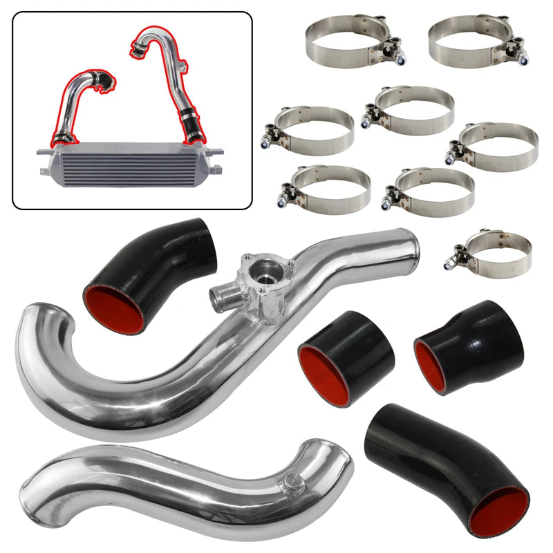 Intercooler Pipe Hose Kit Compatible Performance Fit for Ford Mustang 2.3L EcoBoost Petrol Convertible Coupe 2015-2022