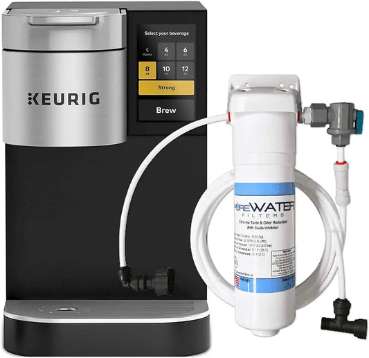Keurig K2500 Plumbed Single Serve Commercial Coffee Maker and Tea Brewer with Direct Water Line Plumb and Kit