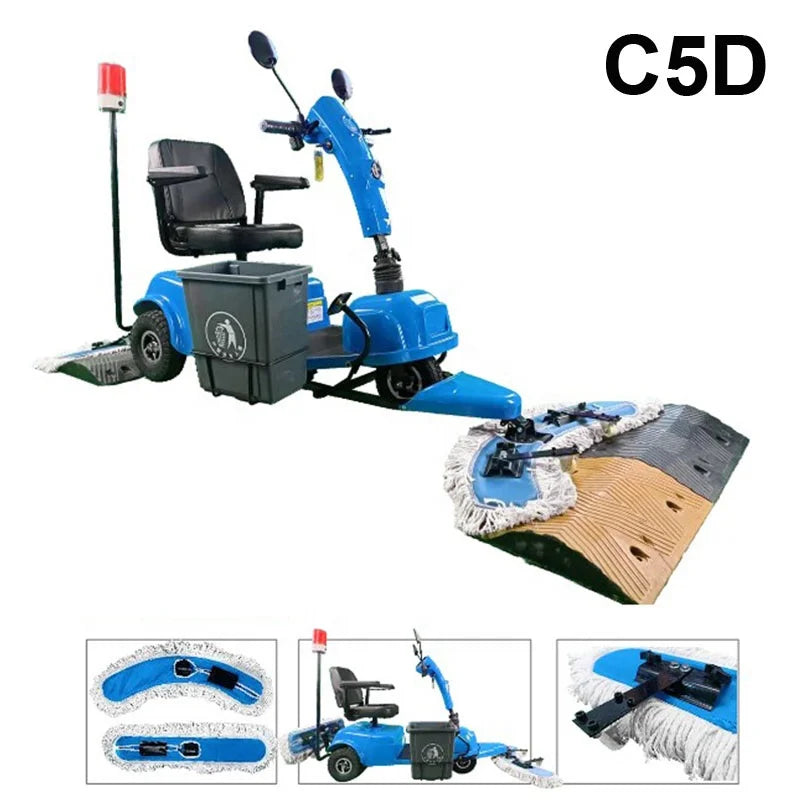 Tanjie C5 Floor Electric Scrubber Machine Cheap Price Cleaning Sweeper Machine with Trash Can Mop