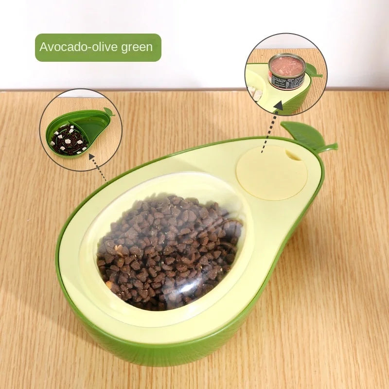 Automatic Feeders Water Bottle Avocado Shape Cat Bowl Feeding and Drinking Dog Water Dispenser Pet Supplies