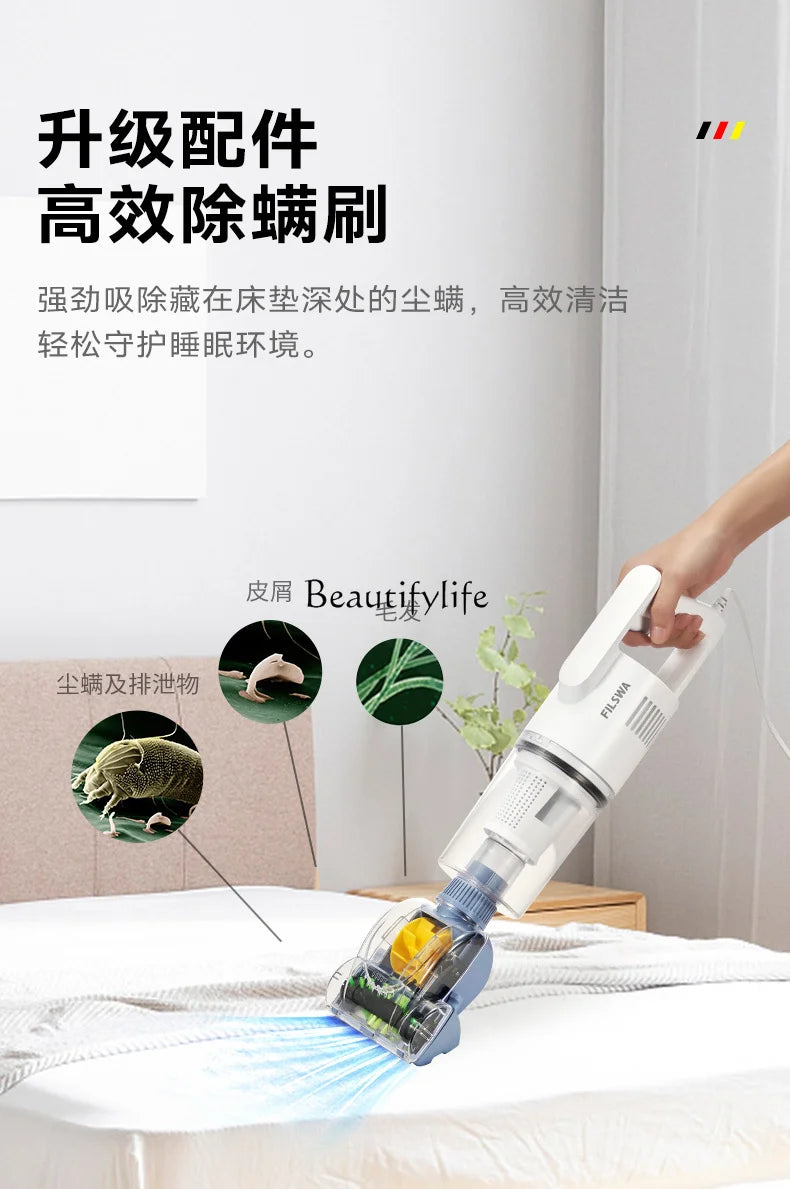 Large Suction Household Small Washing, Mopping and Suction All-in-One Machine High-Power Ultra-Quiet Strong Mites Instrument