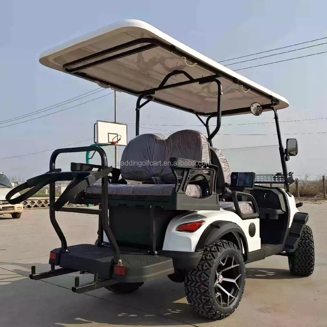 Offroad Golf Cart With Trailer License Vehicles Trolley Glide Golf Buggy 48V Electric Lithium Battery Golf Car