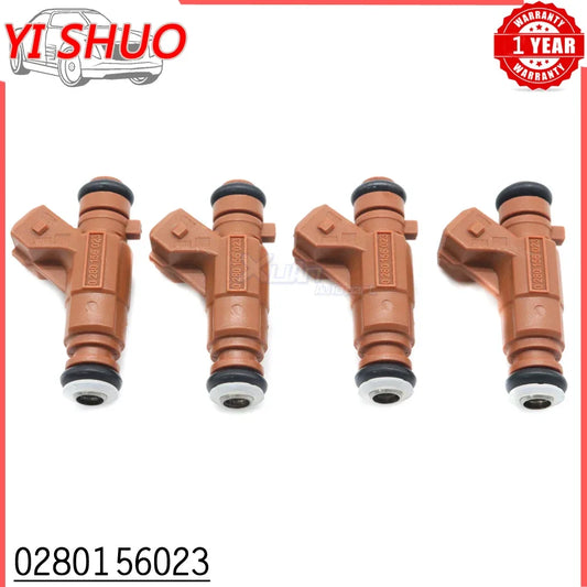 xuan 4pcs Car Fuel Injectors For Saab 9-3 9-5 2000-2009 L4 2.0L 2.3L 0 280 156 023 852-12250 9181322 55557323 0280156023