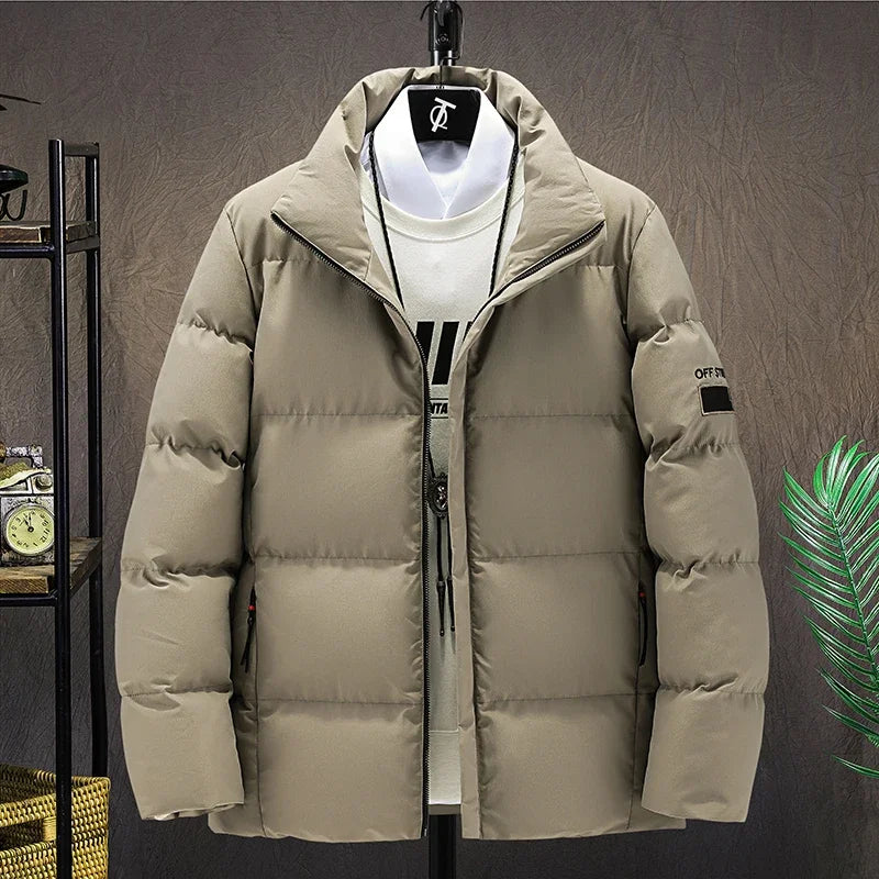 New Thicken Warm Cotton Jacket Men Winter Fashion Windproof Hooded Parkas Jackets High Quality Brand Leisure Jacket