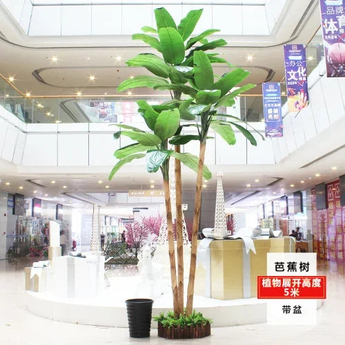 Simulation Tree Indoor and Outdoor Fake Trees Real-Proof Tree  Potted Plant Large Ornamental Flower on-the-Ground Green Plant