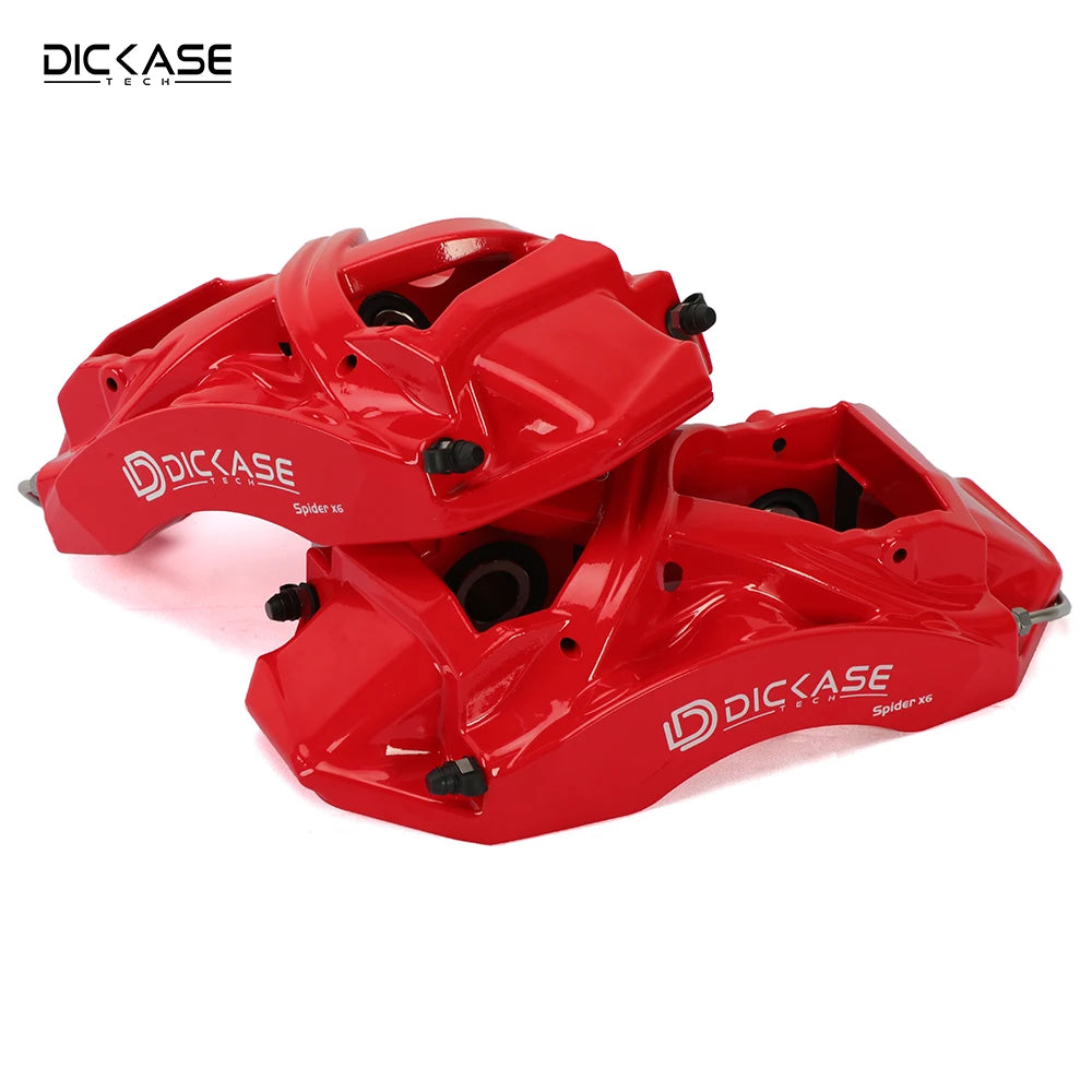 Dicase High Performance 6 Pot Big Brake Caliper Kit with High Carbon Alloy Disc Rotor for Ford Focus St 225 Mk2