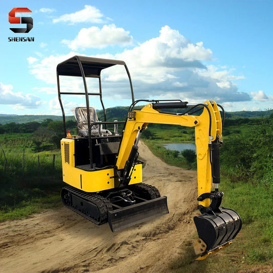 Mini hydraulic excavator home cheap excavator side swing new rural rehabilitation customized