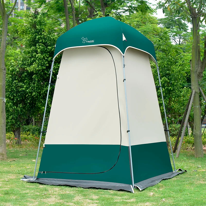 Strong Shower Tent Toilet Dressing Changing Room Movable WC Fishing Sunshade Multipurpose With Bottom PE Mat